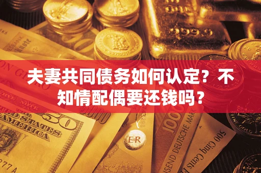济南夫妻共同债务如何认定？不知情配偶要还钱吗？