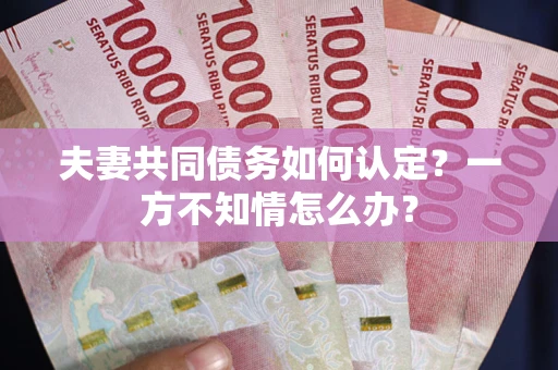 济南夫妻共同债务如何认定？一方不知情怎么办？
