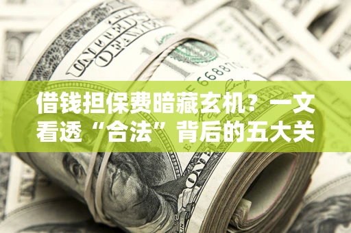 济南借钱担保费暗藏玄机？一文看透“合法”背后的五大关键陷阱