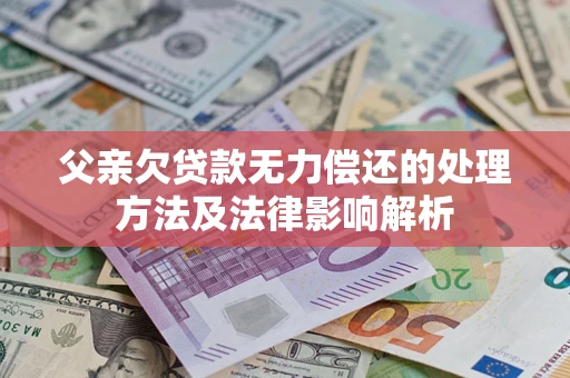 济南父亲欠贷款无力偿还的处理方法及法律影响解析