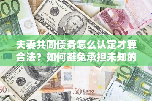 济南夫妻共同债务怎么认定才算合法？如何避免承担未知的债务风险？