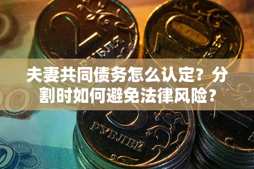济南夫妻共同债务怎么认定？分割时如何避免法律风险？